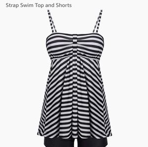 Avidlove NWT Black and white Tankini